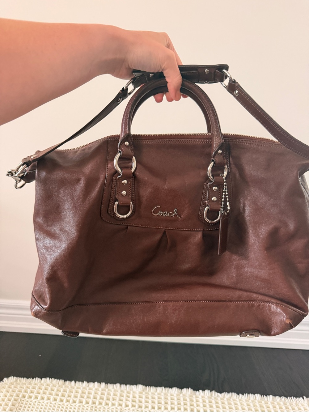 Coach Ashley Leather Satchel